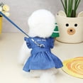 thumbnail image 4 of Daxin Dog Harness Dress,Summer Breathable Lightweight Denim Pet Clothes for Small Medium Girl Dogs Cats Accessories, 4 of 6