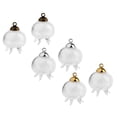thumbnail image 4 of pitrice 2Pcs Mini Jellyfish Empty Glass Wishing Bottle Vial Pendant Charms Gold, 4 of 9
