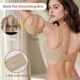 thumbnail image 6 of Nimiah Smoothing Wireless Bra for Women Full Coverage, T-Shirt Everyday Bra Nude, 6 of 6