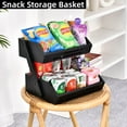 thumbnail image 6 of Bamboo Fruit Basket, 2 Tier Fruit Bowl for Kitchen, Fruit Stand Holder for Fruit and Vegetables Storage, Idea Home Kitchen Countertop Organizer, 6 of 15