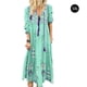 thumbnail image 1 of Vestido largo con estampado floral bohemio Cuello en V Cordón con cordones Ropa de manga larga Advancent AP000133-48B, 1 of 5