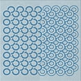 thumbnail image 1 of Ahgly Company Indoor Square Patterned Pale Blue Novelty Area Rugs, 4' Square, 1 of 6