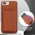 thumbnail image 6 of for iPhone 7 Plus/8 Plus 2 In 1 Detachable Magnetic Card Slots Back Case, PU Leather RFID Blocking Kickstand Fashion Shockproof Protective Phone Case Cover for iPhone 7 Plus/8 Plus, Brown, 6 of 10