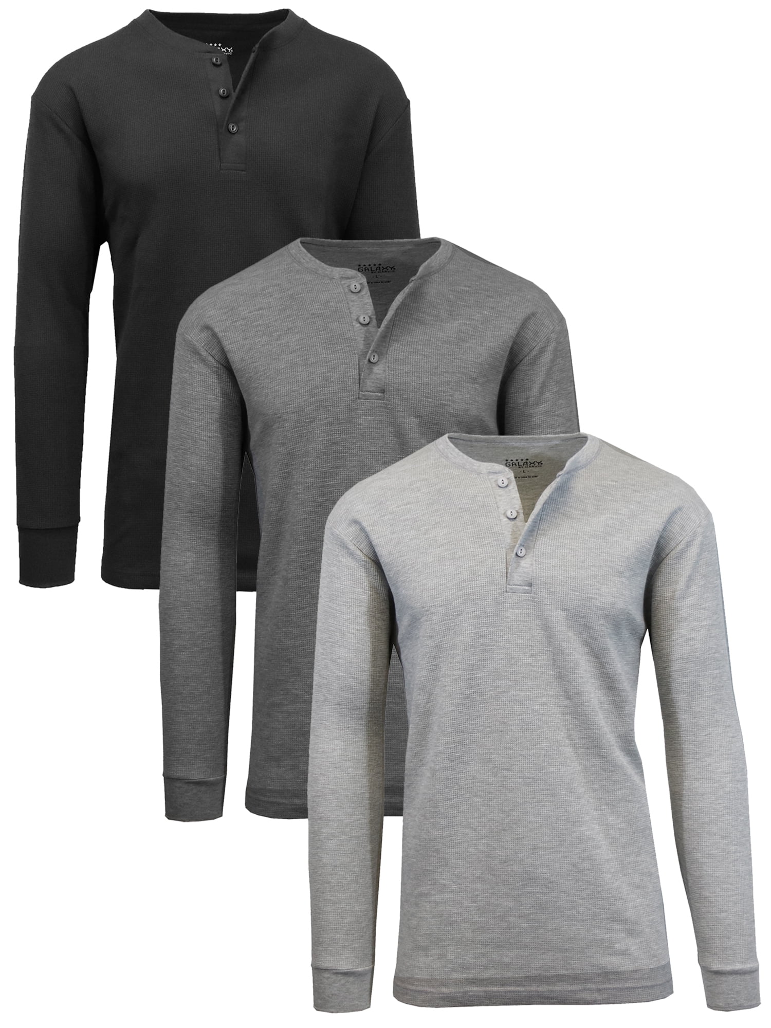 T-shirt Maglietta Uomo Casual Scollo A V Inverno Autunno Henley - Foto 5