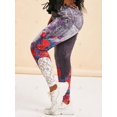 thumbnail image 2 of Panel de encaje de la mariposa de la impresión 3D de la impresión MÁS JEJORES DE TAMAÑO Rosegal Leggings de talla grande, 2 of 5