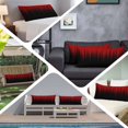 thumbnail image 6 of Dark Red Black Ombre Body Pillow Covers 20"x54", Modern Abstract Art Striped Gradient Soft Brushed Microfiber Breathable Throw Pillow Covers, Decorative Pillowcase with Zipper for Couch Sofa Bedroom, 6 of 9