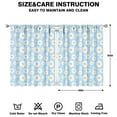 thumbnail image 2 of Soft Polyester Floral Curtains 42x54 Inch Rod Pocket Blackout Drapes 2 Panels for Living Room and Bedroom, 2 of 2