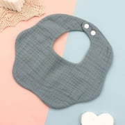 Cotton Gauze Baby Bibs Solid Color Infant Bib Newborn Burp Cloths Bandana Scarf for Boys Girls Feeding Saliva Towel style 1