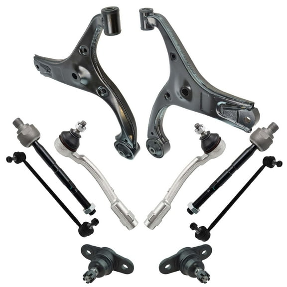 TRQ Front Control Arm Ball Joint Tie Rod Sway Link Steering Suspension Kit 10pc PSA32890 Fits select: 2006-2011 KIA RIO