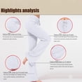 thumbnail image 4 of yunLCZ Women's Casual Plus Size Pants Women's Yoga Wear Drawstring Micro Pants Dance Pants Exercise Yoga Wide Leg Pants Pants Casual Lounge Sweatpants, 4 of 4