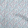 thumbnail image 1 of oneOone Cotton Poplin Light Blue Fabric Leaves & Clover Sewing Craft Projects Fabric Prints By Yard 42 Inch Wide, 1 of 5