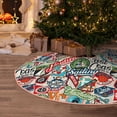 thumbnail image 5 of Rateoe Cute Nautical Pattern Christmas Tree Skirt with Ties , Christmas Tree Decorations, Farmhouse Christmas Decor Xmas Holiday Decorations-48", 5 of 6
