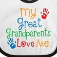 thumbnail image 4 of Inktastic My Great Grandparents Love Me Boys or Girls Baby Bib, 4 of 4