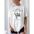 thumbnail image 1 of Women'S Paleontology Tour T-Shirt - Dr. Grant'S Dinosaur Graphic Tee, Vintage Jurassic Design, Short Sleeve Crew Neck Casual Top for Spring & Summer, Perfect Gift for Dinosaur Lovers, Dinosaur Cl, 1 of 6