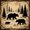 Tan Peach 02, variant on Manfei Vintage Bear Twin Bedding, Cartoon Rustic Animal Bedding Comforter Set, Brown Green, Black Reversible, 7pcs