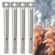 thumbnail image 2 of Quemador de tubo recto Zhivalor para parrilla de gas acero inoxidable ajustable universal 4 unidades plateado, 2 of 5