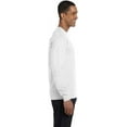 thumbnail image 4 of Hanes Mens Comfortsoft® Long-Sleeve T-Shirt (Pack of 2) 2 White, 4 of 6