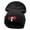 Black, variant on Weight Lifting Embroidered 12 Inch Long Knitted Beanie - Red OSFM