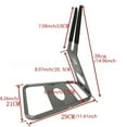 thumbnail image 3 of Steel Iron L Shape Bicycles Display Holder Easy to Install Storage Rack with Nonslip Base Bicycles Maintenance Stand, 3 of 8