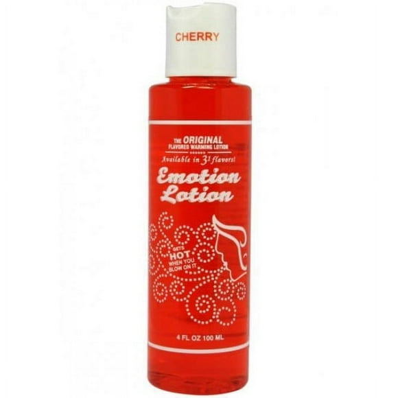 Emotion Lotion Flavored Warming Massage Oil, Cherry 4 oz