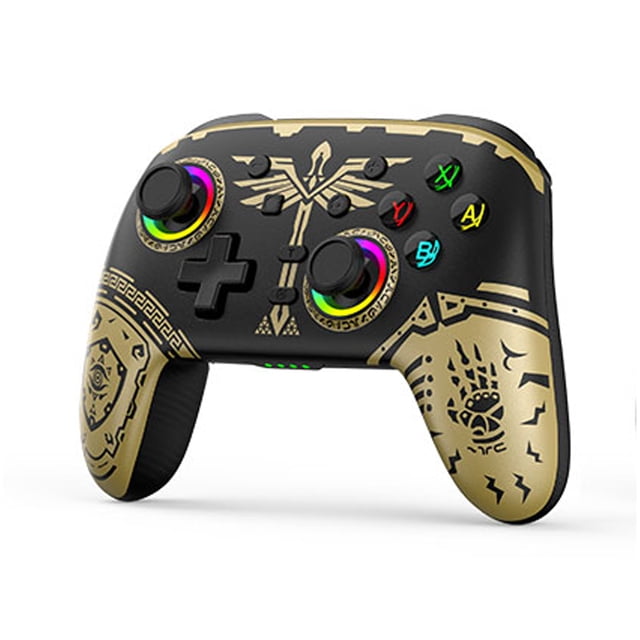 Manette de Jeu pour Switch/Lite/OLED avec Lumières RVB/programmable/Turbo/réveil
