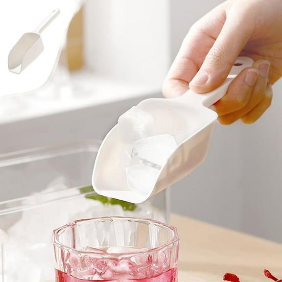 Hovmgk Ice Scoop for Freezer, Multi-Use Kitchen Tool, Food Storage Scoop for Ice, Rice, Grains, and More, Durable ABS Material, Perfect for Kitchens, Bars, Buffets, Weddings