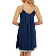 thumbnail image 4 of Avidlove Womens Nightgowns Sleeveless Sleepwear Camisole Sleep Dress Wide Strap Pleated Nightshirt, 4 of 5