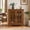 Cherry, variant on UZUGUL 2-Door Cherry Glass Sideboard, Diamond Pattern, Adjustable Shelves, Anti-Tip, for Small Space Dining