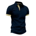 thumbnail image 3 of StSilkitty Lightweight Golf Shirts for Mens Solid Color Short Sleeve Collared Buttons Athletic T-Shirt Beach Vacation Casual Tops, 3 of 8
