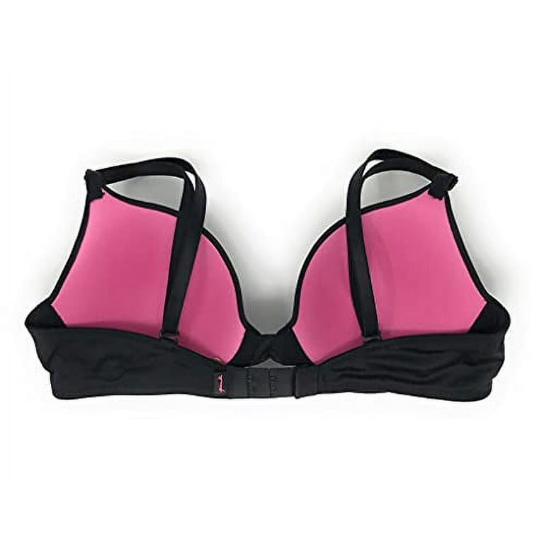 Victoria's Secret Pink Wear Everywhere T-Shirt Lightly Lined Bra 36D Black  Solid 