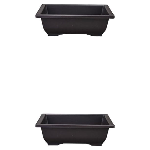 Cateissary Maceta de plástico de y tamaños - Maceta fácil de mantener Balcón Macetas Lavabo 9 16.5 * 12 * 6 cm Cuenca 9 16.5*12*6cm 2Conjunto