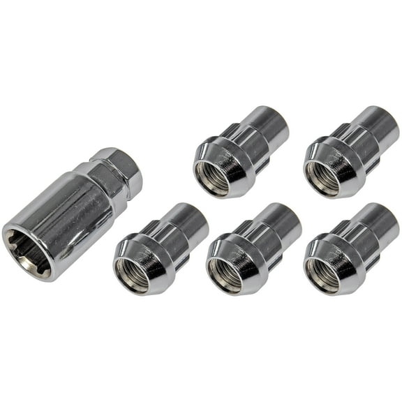 Dorman 712-228.5 Wheel Lock Set for Specific Models, Chrome (Pack of 5)