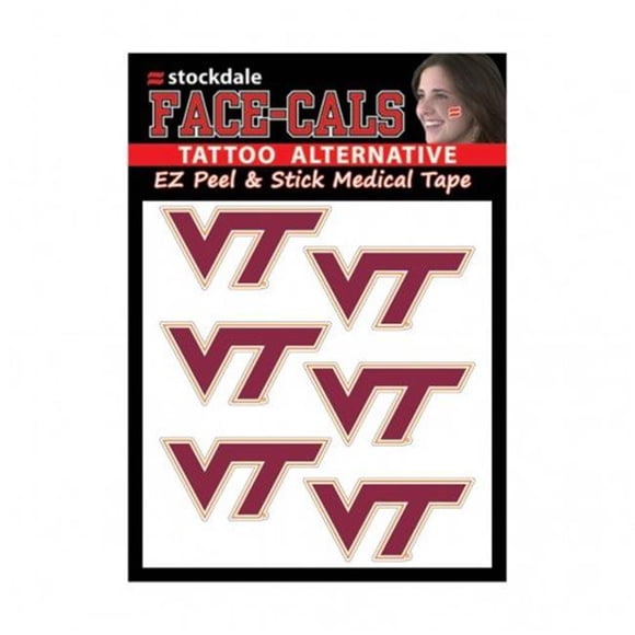 Wincraft 1493406697 NCAA Virginia Tech Hokies Tattoo Face Cals