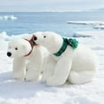 thumbnail image 5 of Scarf Polar Bear Stuffed Animal Plush Lifelike Soft Cute Polar Bear Plush Toy Pillow Fashion Decor Gift, 5 of 5