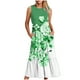 thumbnail image 1 of Vestido sin Mangas para Mujeres Vestido de Verano de Cuello Redondo Impreso, Poliéster de Tamaño Verdadero Diario Y Vestido de Fiesta, 1 of 4