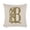 Initial B, variant on Cushion Case Beautiful Gold Floral Monogram Initial C Custom Outdoor Square Pillow Cushion Cases Personalized Initial Letter Outdoor Pillows for Patio Furniture 20"x20" Couch Pillows for Iiving Room