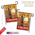 thumbnail image 3 of Breeze Decor - Brewtiful Thing Happy Hour & Drinks - Everyday Beverages Impressions Decorative Vertical Garden Flag 13" x 18.5" Printed In USA, 3 of 4