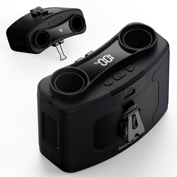 Ventilador de cintura portátil Socool, batería recargable de 40 h, 20000 mAh