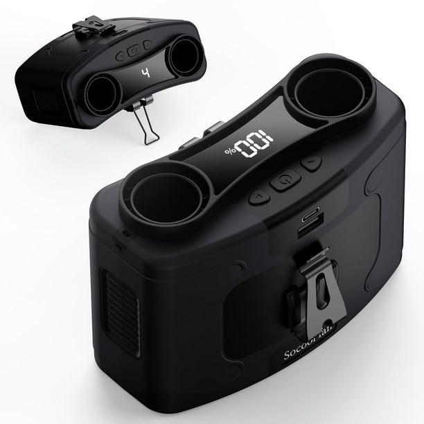 Ventilador de cintura portátil Socool, batería recargable de 40 h, 20000 mAh