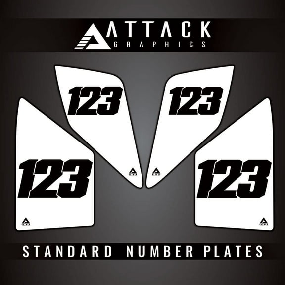 Attack Graphics 4 Plate ATV Background Kit For Yamaha RAPTOR 700R 2015