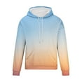 thumbnail image 2 of skpabo Mens Hoodies Warehouse Mens Gradient Printed Hooded Sweatshirts Pullover Long Sleeve Hoody Drawstring Casual Tops Hooded Sportswear with Pockets Size 8-24, 2 of 4