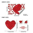 thumbnail image 3 of Valentines Day Decorations Window Clings Red Rose Heart Stickers Double Sided Glass Window Decals PVC Static Cling Decorations for Home Store Front Door Party Decor A, 23.6x15.7", 3 of 7