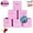 Pink, variant on Werseon Collapsible Cube Storage Bins, 11" Foldable Fabric Storage Cubes with Handle for Shelves, Closet, 6 Pcs, Purple