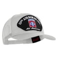 thumbnail image 5 of 82nd Airborne Division All Americans Patched Solid Cotton Twill Mesh Prostyle Cap - White OSFM, 5 of 5