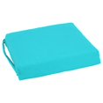 thumbnail image 2 of Blazing Needles Set of 4 Indoor Twill Chair Cushions, Aqua Blue, 2 of 3