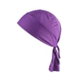 thumbnail image 1 of GPOECD Basic Long Tail Bandana Hat for Summer Bike Riding Sun Protection and Outdoor Activities Bandanas for Men Purple,One Size, 1 of 3