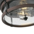 thumbnail image 7 of 2-Light Oil-rubbed Bronze Industrial Semi Flush Mount Ceiling Light, Modern Farmhouse Close to Ceiling Light Fixture for Kitchen Hallway Bedroom Corridors, 7 of 7