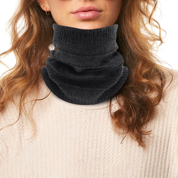 Winter Men And Women Thickened Neck Scarf Wool Neck Cover Warm Padded Over The Head Scarf Neck Gaiter for Men Summer Soft Scarfs for Women Neck Warmer Lined Neck Gaiter Women Skiing Head Scarves for