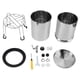 thumbnail image 2 of Cubos De Almacenamiento De Agua, Cubo De Acero Inoxidable Resistente, Soporte Fuerte, Alta Capacidad De 1,5 Galones Con Lavadora Para Viajes En Vehículos Recreativos, 2 of 7