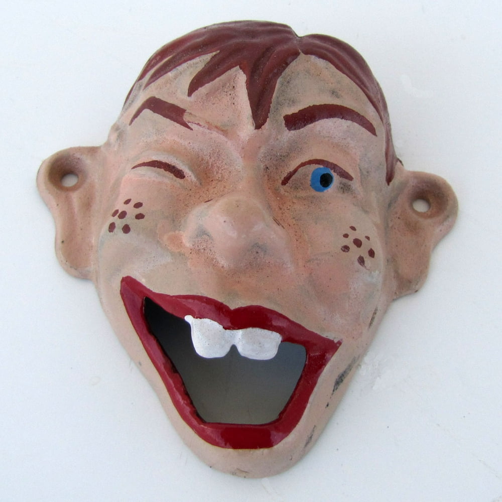 vintage cast iron wall mount beer soda pop HOWDIE DOODY